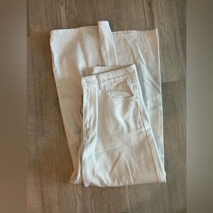 SHEIN Women's White Flare Jeans